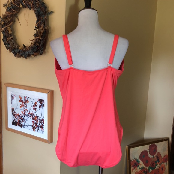 ANDIE Size XXXL Mallot One 1-Piece Dual-Lauered Vivid Orange Swimsuit $98 NEW - Picture 7 of 12